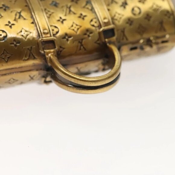 LOUIS VUITTON Paper weight metal Gold LV - Picture 8 of 14